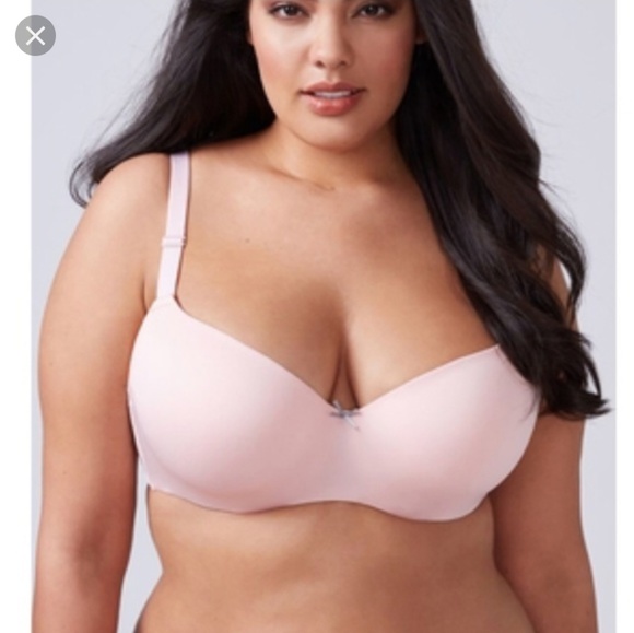 Cacique Other - Pink Balconette Bra with Lace Straps 38F Cacique Other - Pink Balconette Bra with Lace Straps 38F